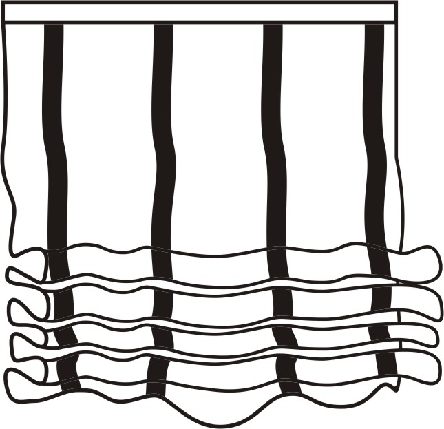 schemat typ a Rolety rzymskie ( Zasłony rzymskie )